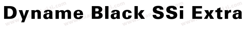 Dyname Black SSi Extra Bold字体转换